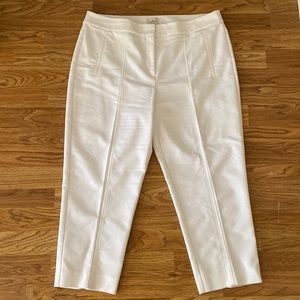 Chico’s So Slimming White Crop Pants Sz 2.5 Ankle Misses 14